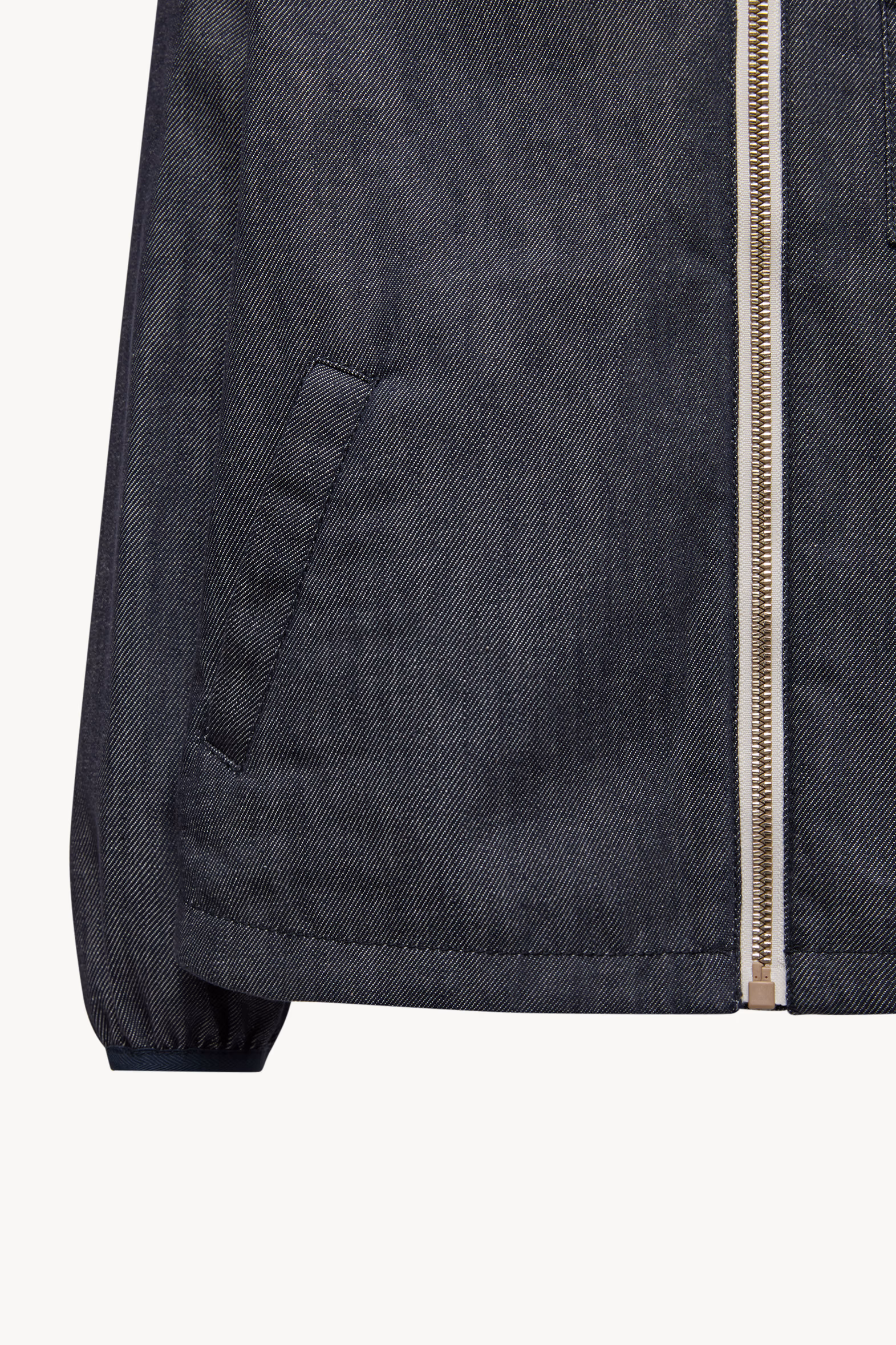 Direna Hooded Denim Jacket Girl Denim Blue Moncler 4